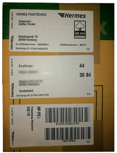 hermes mobiler paketschein|hermes paket preise.